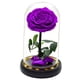 thumbnail image 5 of Rosas de cristal BLESIY Regalo romántico violeta luz de mesa, 5 of 8
