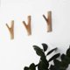 thumbnail image 2 of 4 Pieces Natural Wood Hook,wooden Hook,cylinder Wall Coat Hook Decorative Hook,wooden Hook For Hanging Coats Hats Bags Towels(width 2 - 3 Cm), 2 of 4