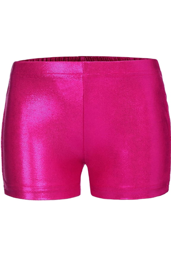 Kids Girls Bronzing Cloth Ballet Dance Booty Shorts Gymnastics Boxers Bottoms,Sizes 3-12