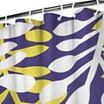 thumbnail image 3 of Purple Leaf Pattern Shower Curtain 36"x72" ,Bathroom Decorative Shower Curtains Set with 12 Hooks,Modern Waterproof Washable Shower Curtain, 3 of 6