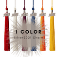 thumbnail image 2 of Class Act Graduation Graduation Tassel - 2021 - Silver Charm - 1 Color, Natural, 2 of 9