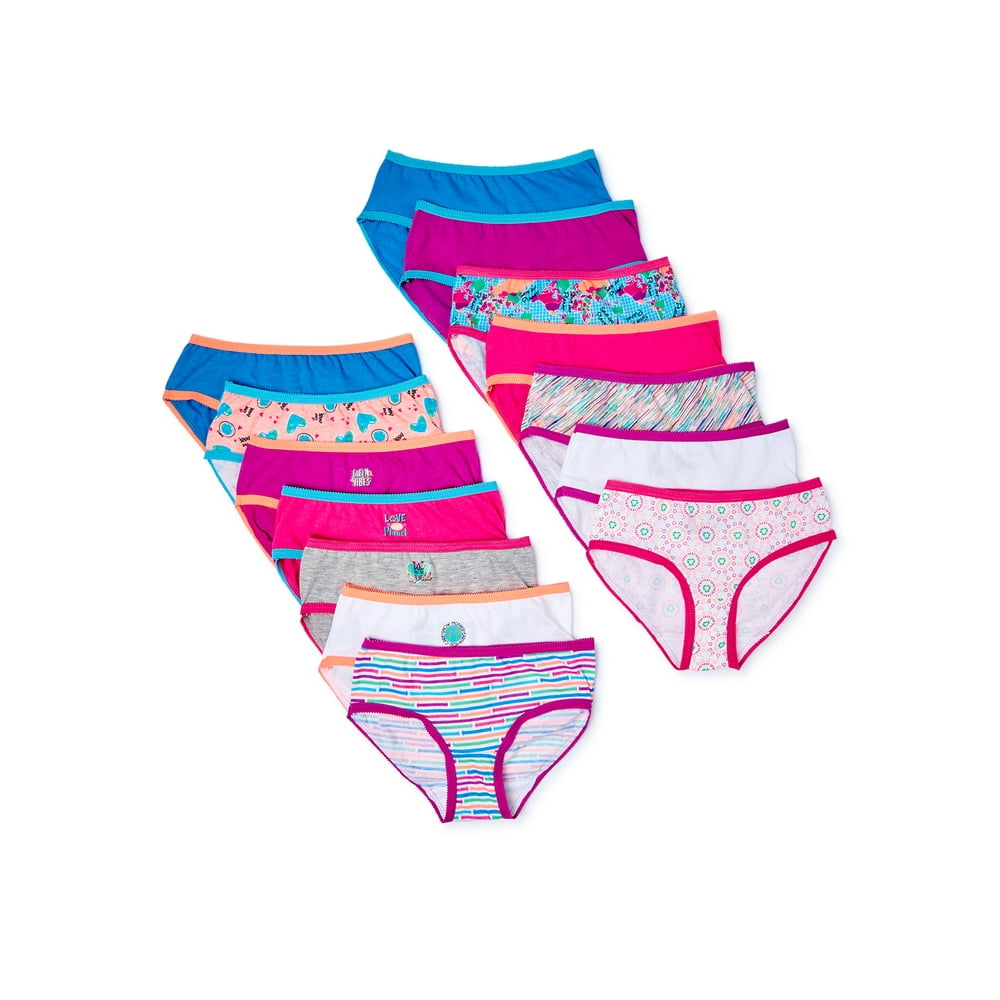 Wonder Nation Wonder Nation Girls Hipster Underwear 14Pack Walmart