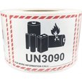 thumbnail image 1 of Laminated UN3090 Caution Lithium Battery Shipping Warning Labels | 3.25 x 4.25" inch - 500 Pack | InStockLabels.com, 1 of 3