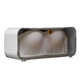 thumbnail image 3 of Socks Underwear Wall Mount Drawer Organizer, Clear Multifunctional Storage Box Durable PET Material Transparent Easy to Install Anti Dust 6 Cell Hanging Storage Drawer for Ties, 3 of 8
