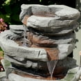 thumbnail image 6 of Sunnydaze Cobblestone Rock Polyresin Outdoor Water Fountain with Lights, 6 of 7