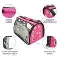 thumbnail image 6 of Small Pet Carrier for Small Dogs and Cats - Waterproof Soft Pet Travel Bag with Meshed Window - TSA Approved Pet Carrier for Cat Travel Bag - 7.9 x 13.8 x 7.9 Inch - Fuschia, 6 of 8