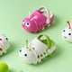 thumbnail image 4 of Guardurnaity Zuecos infantiles con diseño de animales, sandalias para niños pequeños, cordones ajustables, zuecos de jardín, sandalias Calzado Cereza en polvo 17cm, 4 of 6