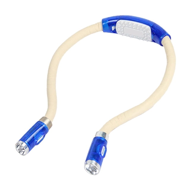 Luz de lectura para el cuello, luz de libro para leer en , 3 modos, 4 niveles de brillo, 4 lámparas LED de para reparación de , Colco Luz de lectura de cuello
