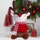 thumbnail image 2 of Muñeco de alce navideño Vigorbear, lindo ciervo sentado, decoración de peluche para el hogar, mesa, oficina, cocina, granja, 2 of 8