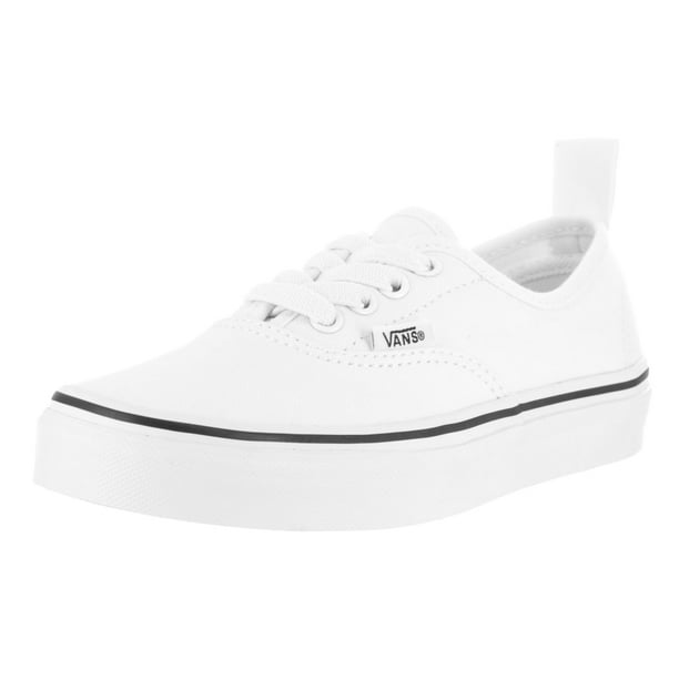 Vans Vans Kids' Authentic True White Canvas Elastic Laces Skate Shoes