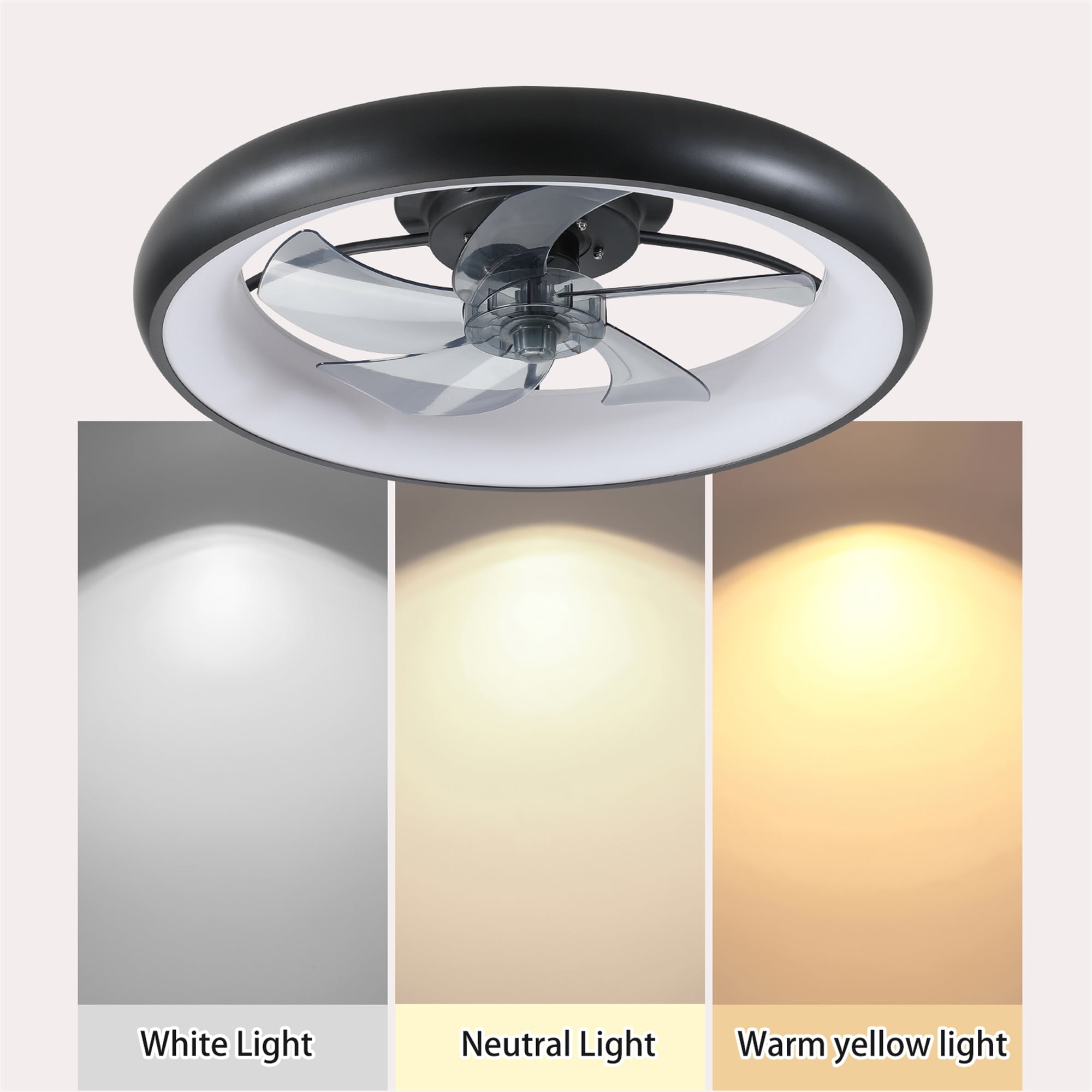 Spaco Ceiling Fan with Lights for Home Remote Control, Dimmable LED Spaco Ceiling Fan with Lights for Home Remote Control, Dimmable LED