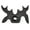 black, variant on Billiards Cue Ra B Head Cross Antlers Rod Holder Snooker Plastic CC C3B5