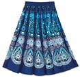 thumbnail image 4 of Printed Circle Skirt - Cute Summer Skirt for Women - Blue, L, 4 of 9