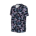 thumbnail image 2 of Haiem Hip Hop Hipster Baseball Jersey Button Down Shirts Sports Uniforms Men Women Jersey(Love Butterflies,X-Large), 2 of 9