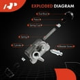 thumbnail image 5 of A-Premium Front Driver Drum Brake Wheel Cylinder Compatible with Select Chevy, GMC, Buick, Cadillac, Oldsmobile and Pontiac Models - Malibu, Camaro, Chevelle, G1500 Van, Apollo, Eldorado, Omega, GTO, 5 of 5