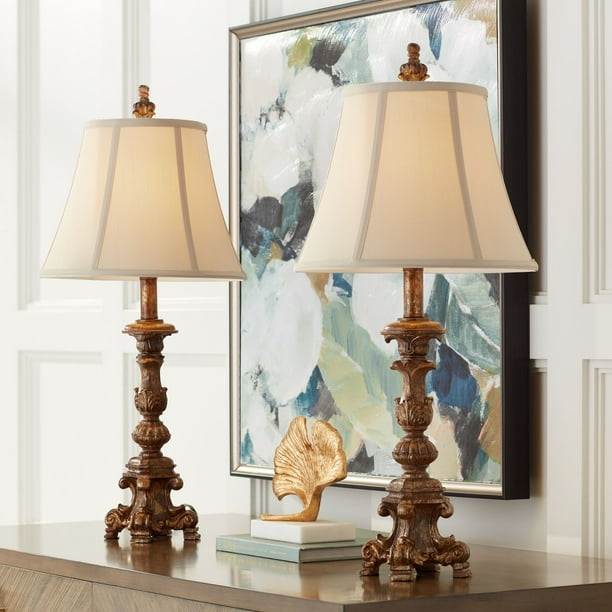 Regency Hill Traditional Table Lamps 26 5 High Set Of 2 Candlestick Gold Bronze Off White Fabric Bell Shade For Living Room Family Bedroom Com Regency Hill Traditional Table Lamps 26, Lamps Plus Locations Sacramento