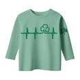 thumbnail image 3 of WOYY Toddler Girls St. Patrick's Day T Shirt 3/4 Sleeve Graphic Tee for Kids, Sizes 4-5T, 3 of 3