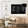 thumbnail image 5 of Elephant Stock Combination Sound And Picture Mechanism Wall Art - Horizontal Canvas Wall Art - Living Room Wall Decor - Patent Canvas - Black And White Decor - 48" x 32", 5 of 8