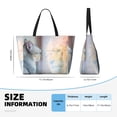 thumbnail image 4 of Xecao The Cat Looks in the Mirror for versatile beach bag for women includes zipper pockets and waterproof material, ideal for vacations and adventures., 4 of 7