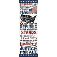 thumbnail image 3 of Ball, Susan 11x24 Black Modern Framed Museum Art Print Titled - Pledge of Allegiance, 3 of 5