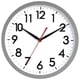 thumbnail image 1 of Reloj de pared AKCISOT de 25 cm, silencioso, sin tictac, batería, gris, 1 of 8