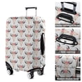 thumbnail image 5 of White Buffalo Skull Flower Pattern Luggage Cover Fashion Suitcase Cover Baggage Covers Fit 25-28 Inch Luggage (Go Travel), 5 of 5