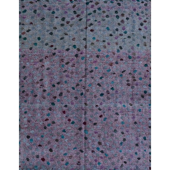 Ahgly Company Indoor Rectangle Abstract Plum Purple Area Rugs, 8' x 12'