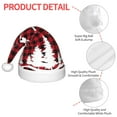 thumbnail image 4 of Fuzoiu Christmas Tree Buffalo Plaid Print Santa Hat Christmas Hat for kids,Santa Hats with Pompom, Unisex Xmas Holiday Hat for Christmas New Year Festive Party Supplies, 4 of 6