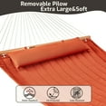 thumbnail image 3 of CHULIM Garden Hammock,2-Person Quilted Fabric Hammock,450lbs Wight Capacity,78.7in L x 55in W,Terracotta, 3 of 7