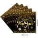thumbnail image 3 of Servilletas de Papel Negras y Doradas para Año Nuevo (20 Unidades) | Decoraciones Desechables para Fiestas de Nochevieja | Vajilla Navideña - 16,5 X 16,5 X 1 Cm - Paquete de 20, 3 of 6