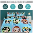 thumbnail image 5 of The Powerpuff Girls 3 Pieces Bedding Set 3D Printed Lightweight Bed Quilt Set Comforter Cover Set for Girls Kids Teens, 1 Quilt Cover 2 Pillowcases 79"x90", 5 of 8