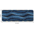 thumbnail image 7 of Blue Gold Wave Marble Pattern Kitchen Rug Mat,Kitchen Runner Rugs Non Skid Washable,Decorative Kitchen Floor Mats for Kitchen,Sink,Laundry,17"x47.2", 7 of 7