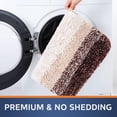 thumbnail image 5 of SMIXLN Bathroom Rugs, Plush Microfiber Bath Mat, 1.18 in Thick Absorbent Large Bath Rug, Non-Slip Washable Bath Mat for Bathroom Floor, Brown, 24" x 47", 5 of 8