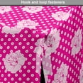 thumbnail image 4 of Floral Dog Crate Cover, Rhythmic Polka Dots and Roses Silhouette Summer Botany in Blush Tones, Easy to Use Pet Kennel Cover for Medium Large Dogs, 35" x 23" x 27", Magenta Pale Pink, by Ambesonne, 4 of 6