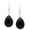 Black Onyx, variant on Natural Turquoise Sterling Silver Plated Dangle Earrings for Women - Green Stone December Birthstone Teardrop Shape Handmade Earrings Jewelry - Women's day Gifts for Her