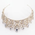 thumbnail image 7 of Milisente Women Party Tiaras Crystal Rhinestones Wedding Crown For Ladies(Gold), 7 of 7