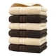 thumbnail image 1 of Juego de 6 toallas de colores variados, suaves y muy absorbentes, de 400 g/m², para baño, gimnasio, ducha, hotel y spa., 1 of 5