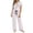 White, variant on Riecok 2 Piece Pajama Sets for Women Short Sleeve Top and Pant with Drawstring Pjs Sleepwear Comfortable Lounge Sets