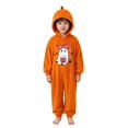 thumbnail image 3 of BOOMNY Halloween Unisex Men Womens Flannel Onesie Pajamas Hallowmas Pumpkin Ghost Graphic Long Sleeve Hooded Pjs Jumpsuit Cozy Warm Loungewear Homewear, 3 of 6