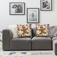 thumbnail image 2 of nygtbtfer Christmas Throw Pillow Man House Decorative Pillows for Couch Sofa Home Winter Holiday Decor Set of 2 White, 2 of 7