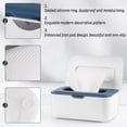 thumbnail image 3 of DISEN Baby Wipes Dispenser Wipes Holder Wipes Container Case, Flushable Wipes Box with 2pcs Portable Travel Wipes Pouch, Blue, 3 of 6