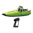 thumbnail image 4 of Barco RC de 30 km/H, juguete acuático de verano para exteriores, barco con Control remoto, embarcación controlada por Radio para exteriores, regalos Batería única verde, 4 of 8
