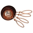 thumbnail image 2 of Creative Co-Op Hammered Stainless Steel Scoops with Leather Tie (Set of 4 Sizes), 2 of 5