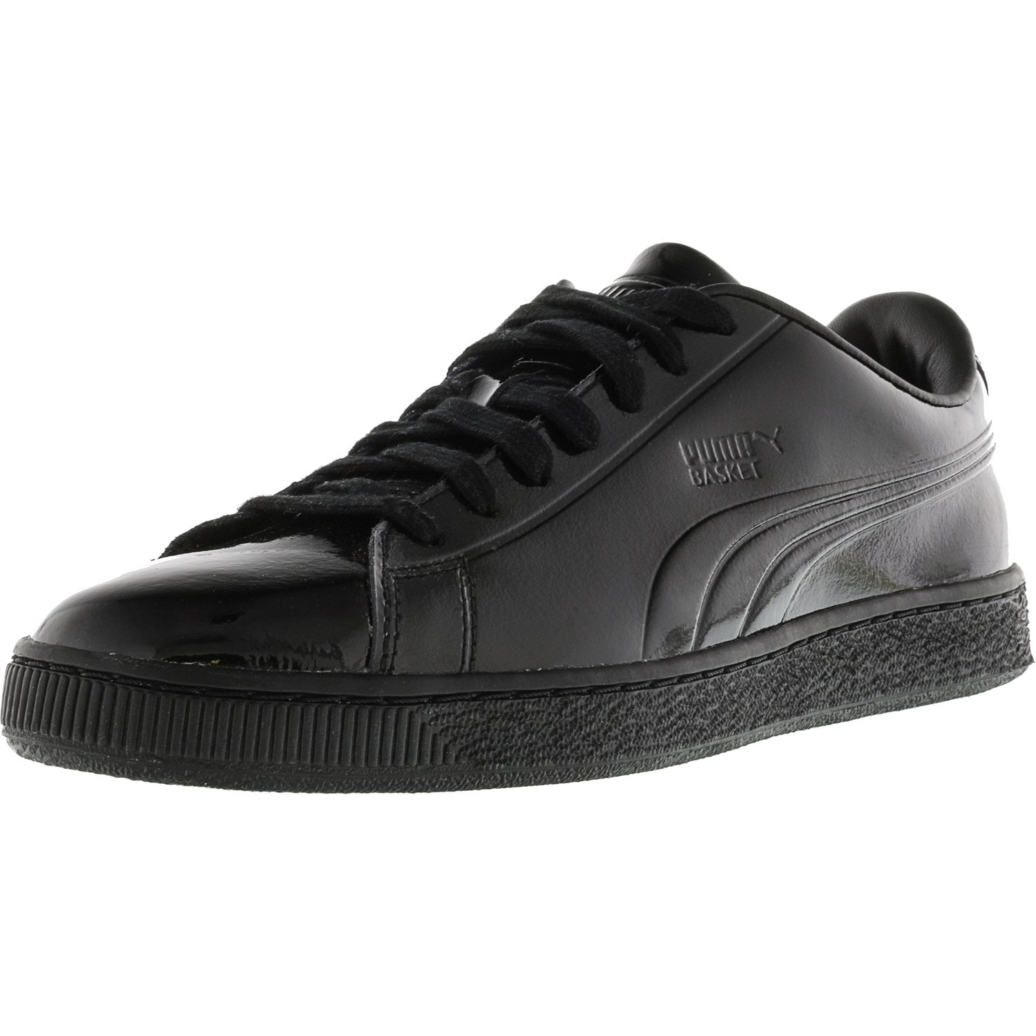 Puma Men's Basket Classic Patent Emboss Black Ankle-High Leather ...