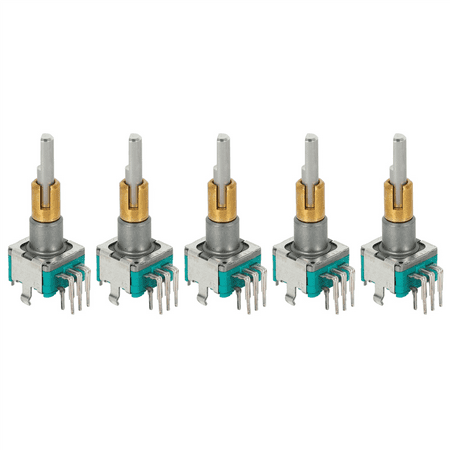 

5X EC11EBB24C03 Dual Axis Encoder with Switch 30 Positioning Number 15 Pulse Point Handle 25mm