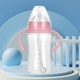 thumbnail image 5 of NIBOLOG 180/240/300ml Nipple Bottle Realistic Fall Resistant PP 360 Degree Rotating Handle Newborn Bottle for Daily, 5 of 8