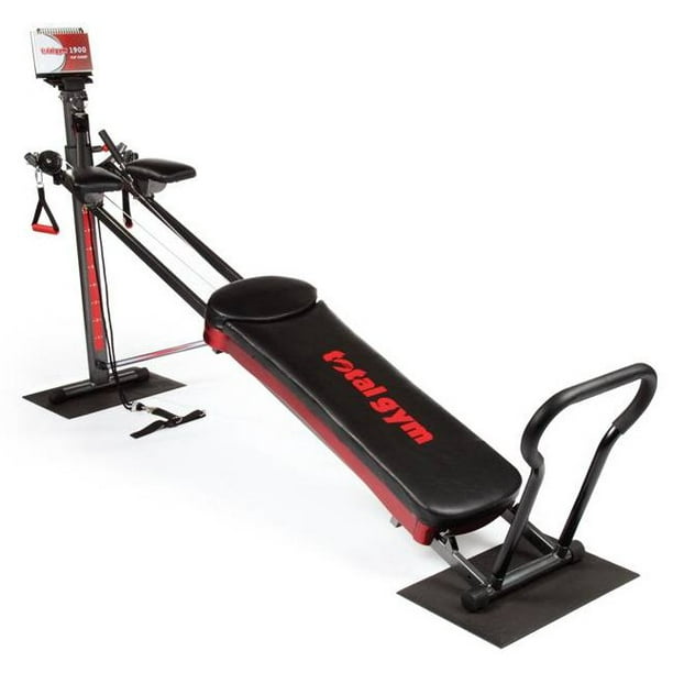 Total Gym 1900 Ultimate Home Fitness Exercise Machine Equipment + DVDs