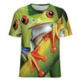 Colorful Frog Print1 Women's TShirt Short Sleeve T Shirts Tops Tee