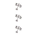 thumbnail image 4 of Yuarrent Portavelas Candelabro Centro de Artesanía Decoración para Bar Banquete de boda 5 Rama Plata Type1, 4 of 6