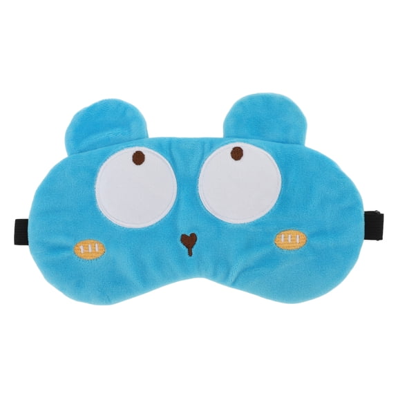 Unique Bargains Soft Cartoon Bears Sleep Mask Blue Eye Shade Cover